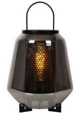 LUCIDE 45503/01/65 SISKA stolná lampička V365mm 1xE27 čierna, dymová