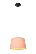LUCIDE 10416/01/66 WOOLLY závesné svietidlo D280mm 1xE27 čierna, ružová