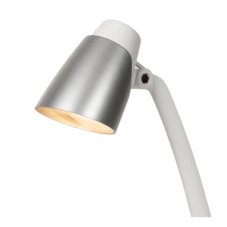 LUCIDE 18660/05/31 LUDO stolové svietidlo LED 4,5W/350lm 3000K biela, strieborná