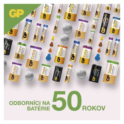 B1376 Baterie GP alkalická knoflíková LR44, výhodné balení 5ks