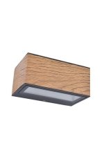 LUTEC 5189135118 GEMINI exteriérové nástenné svietidlo LED 10,5W 700lm 4000K IP54 vzhľad dreva