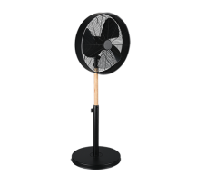 R034-32 TRIO RL VIKING stojanový otočný ventilátor s možnosťou naklápania 90-120cm 50W IP20 matná čierna
