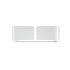 Nástenné svietidlo Ideal lux 014166 CLIP AP2 SMALL BIANCO 2xE27 60W