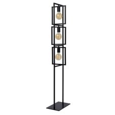 LUCIDE 00726/03/30 LUUK stojacia lampa 3xE27 čierna