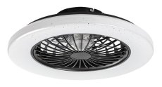 RABALUX 71329 Dalfon2 stropné svietidlo s ventilátorom D485mm LED 48W/1900lm 3000-6500K čierna, stmievateľné, diaľkový ovládač, starlight efekt