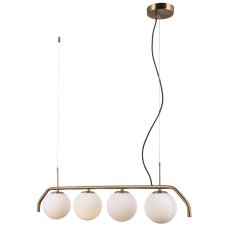 Italux PND-3300-4-HBR závesné svietidlo Carimi 4x5W G9 mosadzná medená, biela