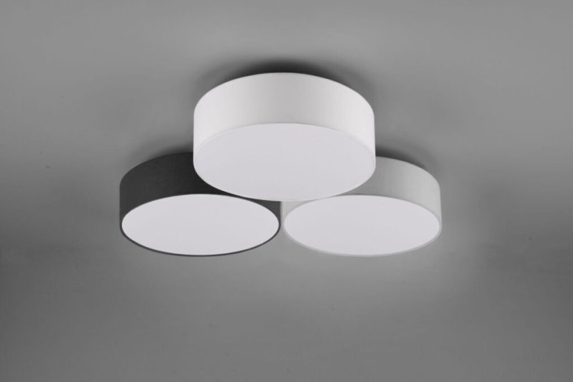TRIO 621910317 LUGANO stropné svietidlo LED D645mm 38W/4200lm 3000K biela, šedá, čierna, switchdimmer