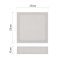 Emos ZM6133 LED NEXXO stropní/nástěnné přisazené klasické svítidlo čtverec 170 × 170 × 42 mm 12,5W 1100lm 3000/3500/4000K bílá
