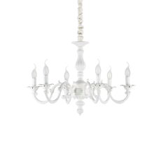 Závěsné svítidlo / Luster Ideal lux 197500 JUSTINE SP6 6xE14 40W bílá