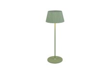 TRIO Reality R57706149 SUAREZ vonkajšia stolná lampa SMD LED V390mm 1,5W/200lm 3000K IP44 pistáciová, čierna, nabíjateľná batéria, USB-C port, nabíjacia stanica, ON/OFF