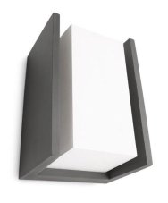 Philips 16351/93/PN Bridge vonkajšie nástenné svietidlo E27 1x42W IP44 antracitové
