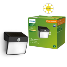 Philips 8720169265448 Outdoor solar Yarixa solárne nástenné svietidlo so senzorom LED 2,2W 250/25lm 2700K IP44 čierna