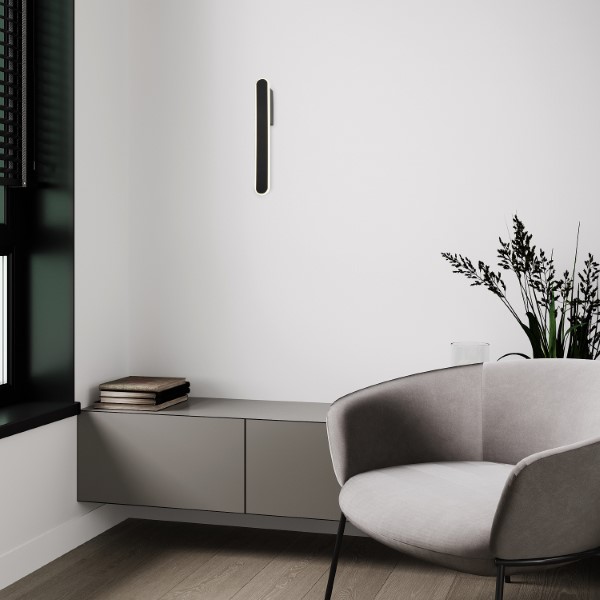 RABALUX 71087 Sindri nástenné svietidlo LED 12W/750lm 3000+4000K čierna, biela