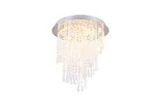TRIO Reality R67349106 POMP stropné svietidlo SMD LED D450mm 30W/4000lm 2700-6500K chrómová, priehľadná, stmievateľné, diaľkový ovládač