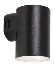 RABALUX 77154 Urfa vonkajšie nástenné svietidlo LED 9W/900lm 2700+4000+6500K IP65 čierna