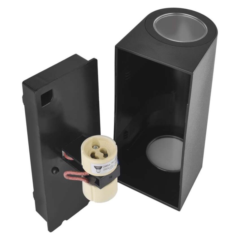 Emos ZGF020P OCULUS venkovní nástěnné svítidlo 2xGU10 88 × 67 × 153 mm  IP44 černá