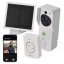 Emos H4030 GoSmart Domovní solární bezdrátový bateriový videozvonek, bílá, Wi-Fi