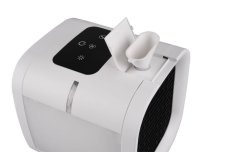 R031-01 TRIO RL ICECUBE stolový zvlhčovač vzduchu/ventilátor s RGB LED osvetlením a nádržou na vodu a dotykovým displejom IP20 biela