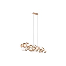 TRIO SELECT 317401079 BUBBLE závesné svietidlo 10xG9 zlatá, biela