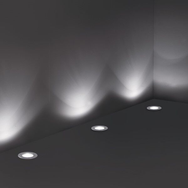 Exteriérové ​​zápustné svítidlo Ideal lux 032832 PARK PT1 ROUND SMALL 1xGU10 20W IP54