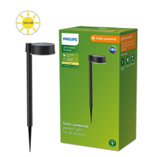 Philips 8720169265646 Outdoor solar Vynce solární zapichovací svítidlo/sloupek LED 1,5W/200lm 2700K IP44 černá