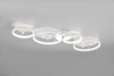 TRIO 642110431 GROOVY stropné svietidlo SMD LED 37W/4800lm 4000K biela matná, switchdimmer