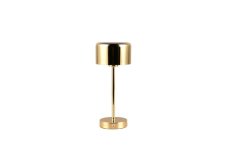 TRIO Reality R59151103 JEFF dotyková stolná lampička SMD LED 1,5W/120lm 3000K mosadzná, biela, nabíjateľná batéria, USB-C port