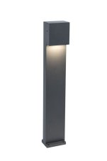 LUTEC 7104001118 GEMINI XF exteriérový záhradný stĺpik LED 9,5W 750lm 4000K IP54 tmavá šedá