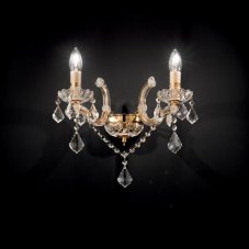 Nástěnné svítidlo Ideal lux 035659 FLORIAN NAPOLEON AP2 ORO 2xE14 40W
