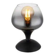 GLOBO 15548T2 MAXY stolná lampička V205mm 1xE27 čierna matná, dymová