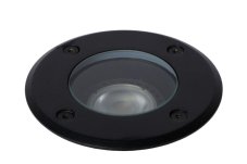 LUCIDE 11801/01/30 BILTIN exteriérové zápustné svietidlo do zeme D10,8cm 1xGU10 IP67 čierna