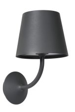 LUCIDE 27888/07/30 JUSTIN exteriérové nástenné svietidlo LED 7W IP65 čierna