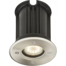 GLOBO 31100 STYLE II vonkajšie zápustné svietidlo do zeme D110mm 1xGU10 IP67 nerez, priehľadná
