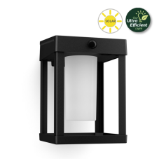 Philips 8720169263871 UltraEfficient Solar Camill solárne nástenné svietidlo so senzorom LED 1,4W 250/25lm 3000K IP44 čierna