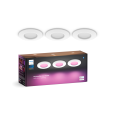 Philips Hue White and color ambiance 8720169264731 Slim downlight S zápustné svietidlo D90mm LED 8,3W/1000lm 2200-6500K+RGB IP44 biela 3-set