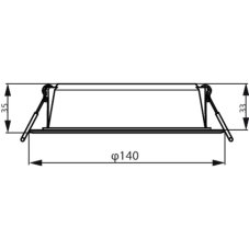 Philips 59464 MESON 125 zápustné svietidlo LED D140mm 12,5W 1300/960lm 4000K biela 8720169173781