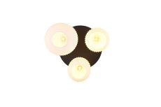 TRIO 619800308 DIVA stropné svietidlo D390mm 3xE27 mosadz matná, biela