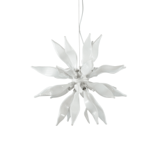 Závesné svietidlo Ideal lux 111957 LEAVES SP8 BIANCO 8xG9 40W