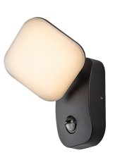 RABALUX 77058 Odiel vonkajšie nástenné svietidlo so senzorom LED 12W/850lm 3000K IP44 čierna, biela