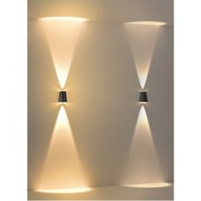Immax 08490L IMMAX WALL-4 Vonkajšie solárne nástenné svietidlo LED 120x155x83mm 2W 2700-3000K, svetelný senzor, IP54, čierna