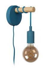 LUCIDE 08227/01/35 PAULIEN Nástenné svítidlo E27 1x60W modrá