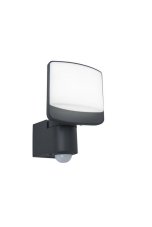LUTEC 7625701345 SUNSHINE nástenné LED svietidlo 12,5W 5000K IP44 tmavá šedá so senzorom
