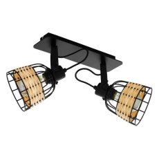 Eglo Vintage 43325 ANWICK 1 Bodové svítidlo E27 2x40W černá, přírodní