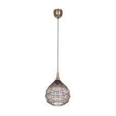 TRIO 365440104 SORAYA závesné svietidlo D420mm 1xE27 starožitná mosadz, čierna