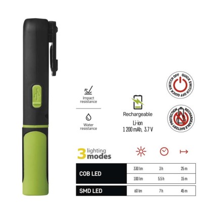 EMOS P4537 nabíjecí pracovní LED svítilna 330lm