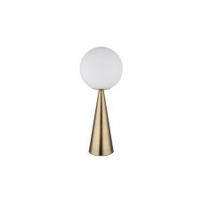 GLOBO 21031M PINPAL stolná lampička V495mm 1xE27 mosadzná, biela
