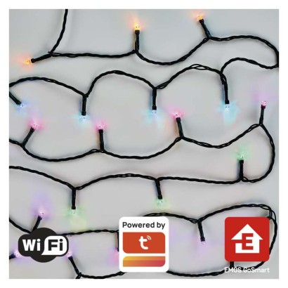 EMOS D4ZR02 GoSmartLED Vánoční řetěz 12m 64 módů svícení, multicolor IP44