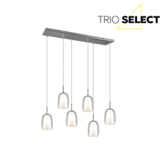 TRIO SELECT 317500606 BARRET závesné svietidlo 6xE14 chrómová, priehľadná