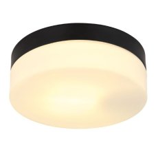 GLOBO 32111B VRANOS vonkajšie stropné svietidlo D184mm 1xE27 IP44 matná čierna, biela