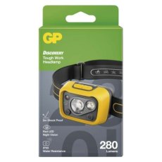 GP P8573 LED čelovka 280lm 3× AAA IPX5 žlto-šedá